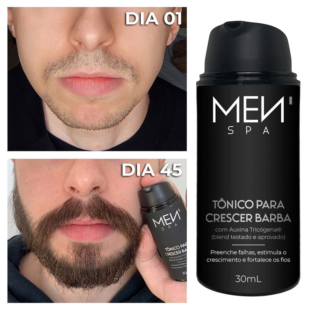 Tônico Para Crescer Barba - Preenche Falhas e Acelera o Crescimento 30mL