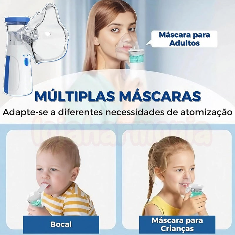 Inalador Portátil Silencioso - Adulto e Infantil | Alívio Rápido em Qualquer Lugar | KaypeStore