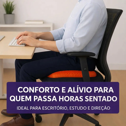 Almofada de Assento em Gel: Alívio Imediato para Dores no Cóccix e Hidratação Confortável