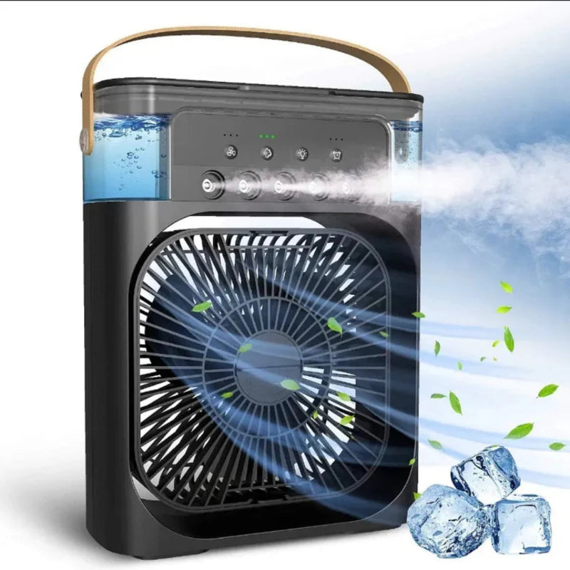 Mini Ar-Condicionado 3 em 1 Portátil - Conforto imediato contra o calor