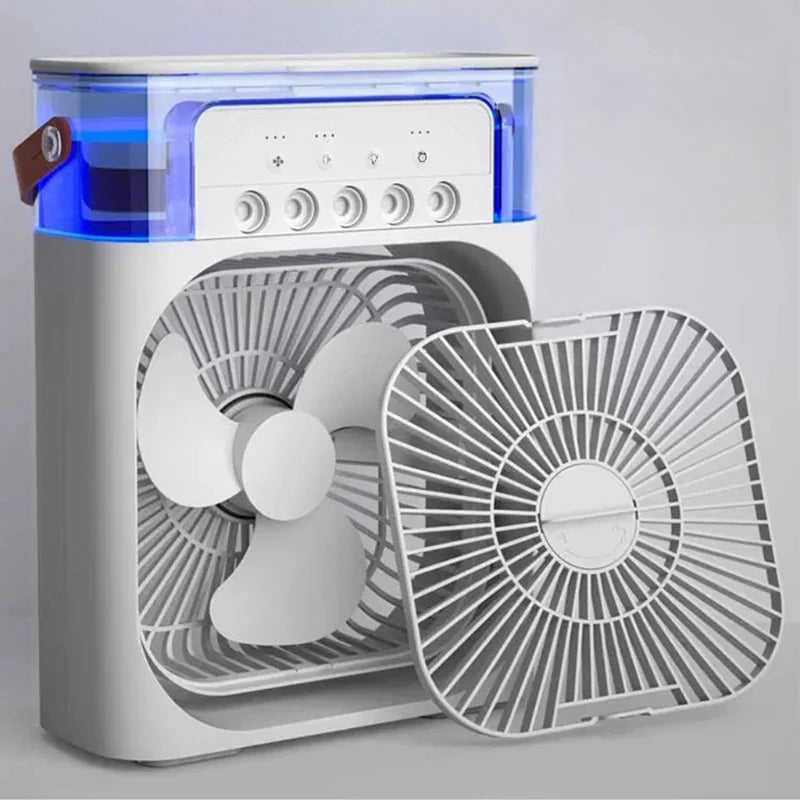 Mini Ar-Condicionado 3 em 1 Portátil - Conforto imediato contra o calor